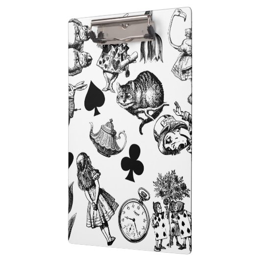 Alice White Rabbit Wonderland Classic Klembord (Links)