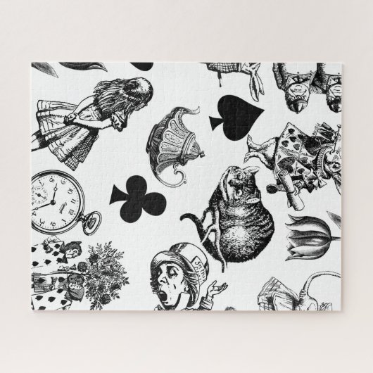 Alice White Rabbit Wonderland Classic Legpuzzel (Horizontaal)