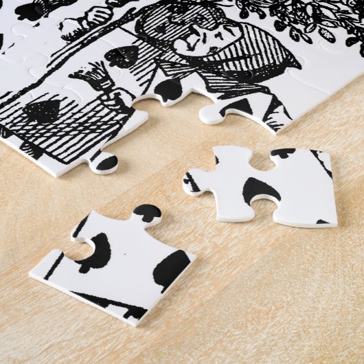 Alice White Rabbit Wonderland Classic Legpuzzel (Zijkant)