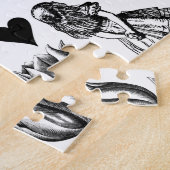 Alice White Rabbit Wonderland Classic Legpuzzel (Zijkant)