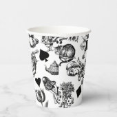 Alice White Rabbit Wonderland Classic Papieren Bekers (Rechts)