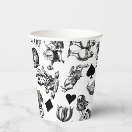 Alice White Rabbit Wonderland Classic Papieren Bekers