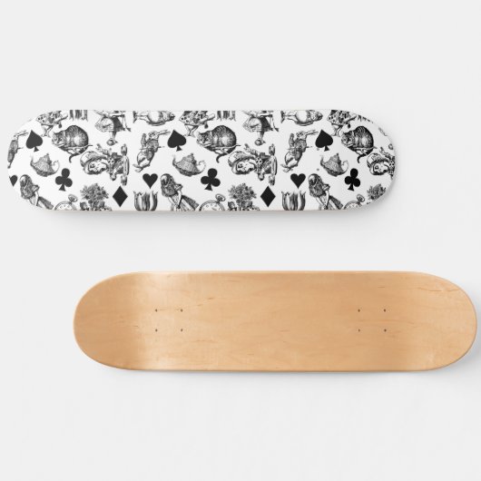 Alice White Rabbit Wonderland Classic Persoonlijk Skateboard (Horizontaal)