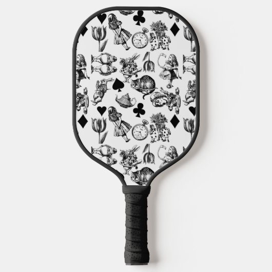 Alice White Rabbit Wonderland Classic Pickleball Paddle (Voorkant)