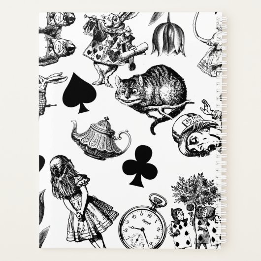 Alice White Rabbit Wonderland Classic Planner (Achterkant)