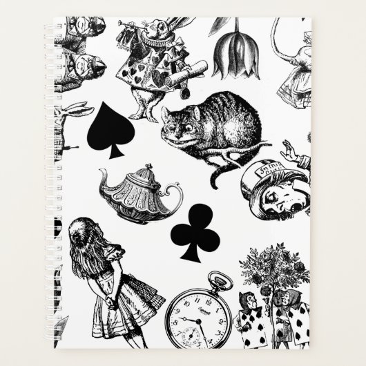 Alice White Rabbit Wonderland Classic Planner (Voorkant)