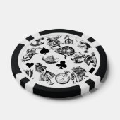 Alice White Rabbit Wonderland Classic Poker Chips (Enkel)