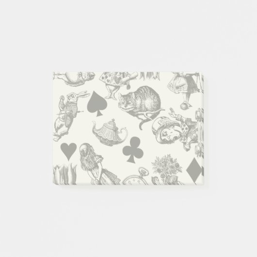 Alice White Rabbit Wonderland Classic Post-it® Notes (Voorkant)