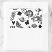 Alice White Rabbit Wonderland Classic Rechthoekige Sticker (Tas)