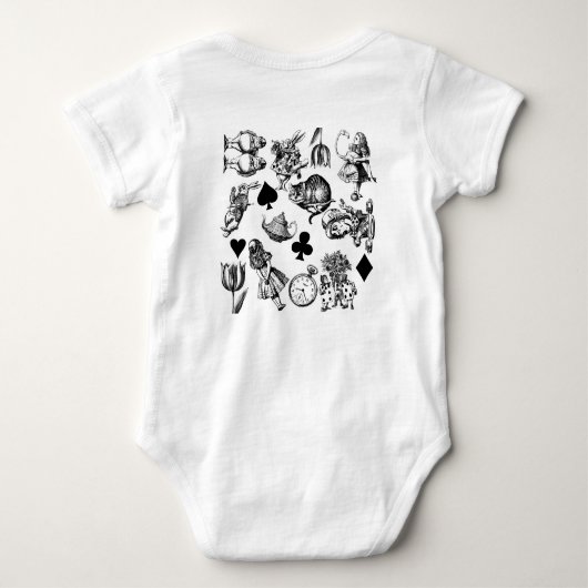 Alice White Rabbit Wonderland Classic Romper (Achterkant)