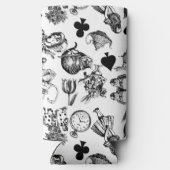 Alice White Rabbit Wonderland Classic Seltzer Blikjeskoeler (Achterkant)