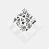 Alice White Rabbit Wonderland Classic Servet (Hoek)