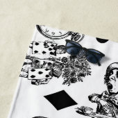 Alice White Rabbit Wonderland Classic Strandlaken (In situ)