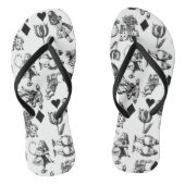 Alice White Rabbit Wonderland Classic Teenslippers (Voetbed)