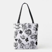 Alice White Rabbit Wonderland Classic Tote Bag (Achterkant)