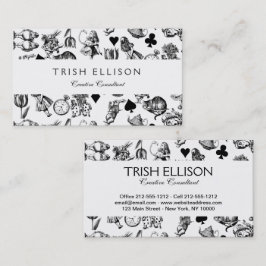 Alice White Rabbit Wonderland Classic Visitekaartje