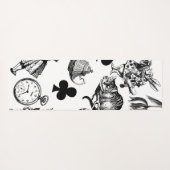 Alice White Rabbit Wonderland Classic Yogamat (Achterkant (horizontaal))