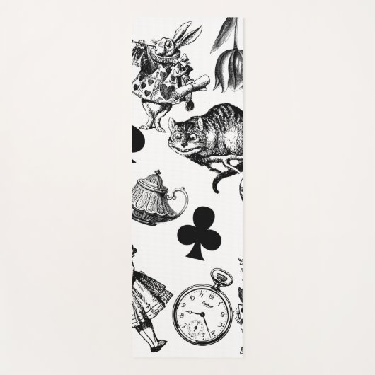 Alice White Rabbit Wonderland Classic Yogamat (Voorkant)