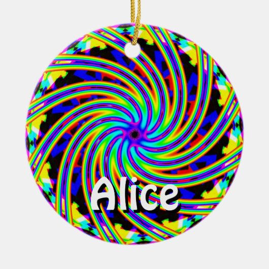 Alice (Wijzig de woorden) Keramisch Ornament (Voorkant)