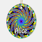Alice (Wijzig de woorden) Keramisch Ornament (Links)
