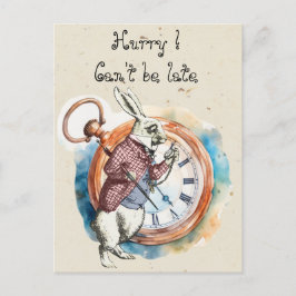 Alice - wit konijn 1865 briefkaart