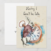 Alice - wit konijn 1865 notitiekaartje (Voorkant / Achterkant)