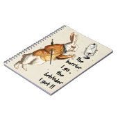 Alice - Wit Konijn - Uur Glas 1865 Notitieboek (Linkerzijde)