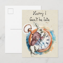 Alice - Witte Konijn 1865 Briefkaart