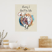 Alice - Witte Konijn 1865 Poster (Keuken)