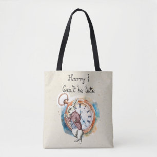 Alice - Witte Konijn 1865 Tote Bag