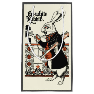 Alice Witte Konijn Klassieke Wonderland  Klein Cadeauzakje