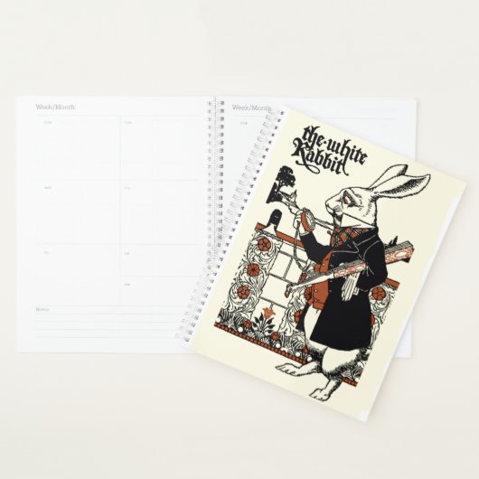 Alice Witte Konijn Klassieke Wonderland Planner (Display)