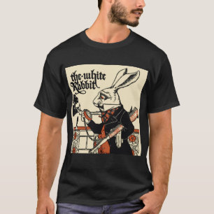 Alice Witte Konijn Klassieke Wonderland T-shirt