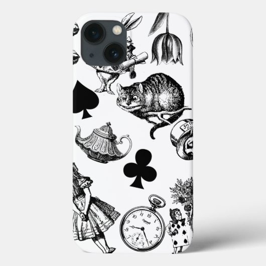 Alice Witte Konijn Wonderland Klassieker Case-Mate iPhone Case (Achterkant)