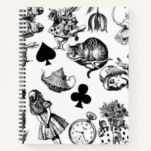 Alice Witte Konijn Wonderland Klassieker Notitieboek
