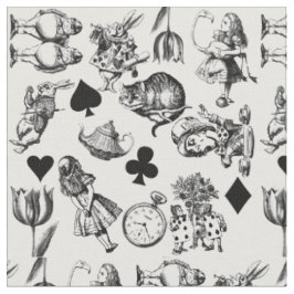 Alice Witte Konijn Wonderland Klassieker Stof