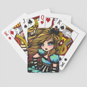 Alice Wonderland Book Fairy Girl Art-speelkaarten Pokerkaarten