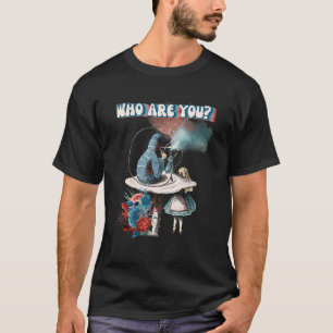 Alice Wonderland Caterstyle Smoking Hookah Pipe T-shirt