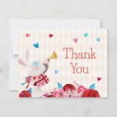 Alice Wonderland Dank je wel Bedankkaart (Voorkant)