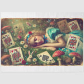 Alice Wonderland Dreams  Fantasy Decoupage Tissuepapier (Voorkant)