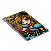 Alice Wonderland Hearts Girl Fairy Fantasy Notitieboek (Rechterzijde)