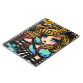 Alice Wonderland Hearts Girl Fairy Fantasy Notitieboek (Linkerzijde)