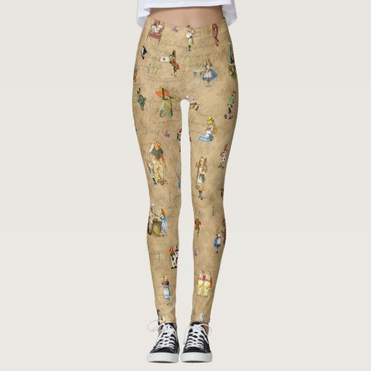 Alice wonderland leggings (Voorkant)
