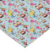 Alice Wonderland Mad Hatter Kat Doodle Kunst door  Tafelkleed (Gekanteld)