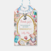 Alice wonderland mad hatter tea party gunst labels cadeaulabel (Voorkant)