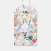 Alice wonderland mad hatter tea party gunst labels cadeaulabel (Achterkant)