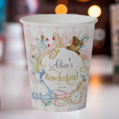 Alice Wonderland mad hatter tea party verjaardag P Papieren Bekers