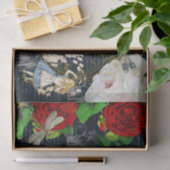 Alice Wonderland Rozen Kaarten Literary Tissue Pap Tissuepapier (Geschenk)