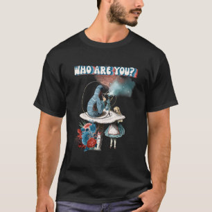 Alice Wonderland Rups Rookt Waterpijp T-shirt