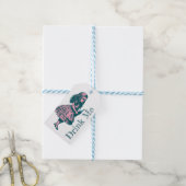 Alice Wonderland Silhouette Drink me inkt Gift Lab Cadeaulabel (Met Touw)